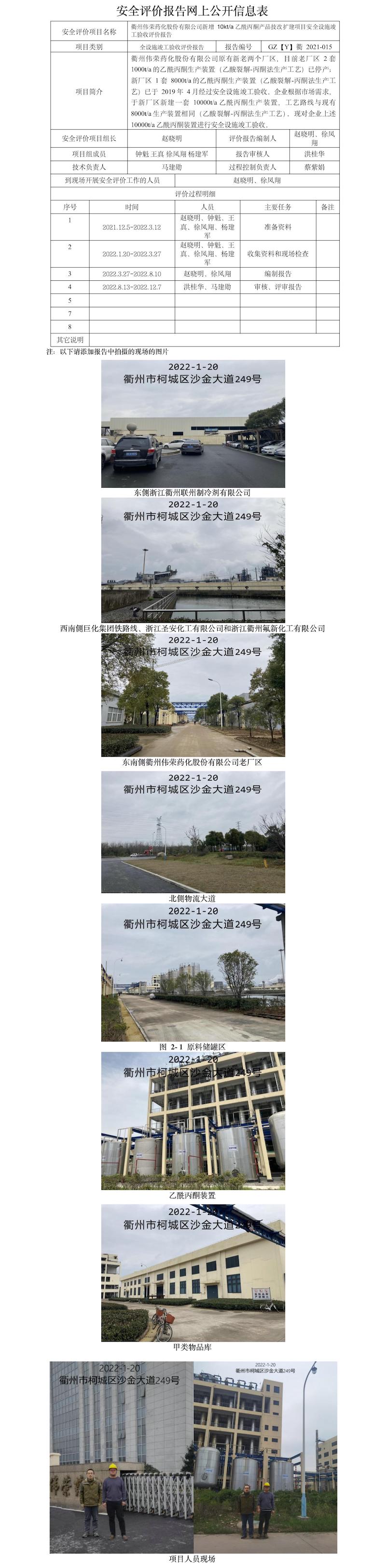 GZ【Y】衢2021-015衢州偉榮藥化股份有限公司新增10kta乙酰丙酮產(chǎn)品技改擴(kuò)建項目安全設(shè)施竣工驗收評價報告網(wǎng)上公開信息表.jpg